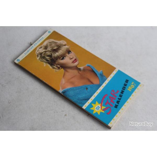 Calendrier Cartes postales ISV Star Kalender 1967 Bardot Presley Pin-up