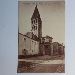 Carte postale ancienne Saône-et-Loire Tournus Église St-Philibert Abside