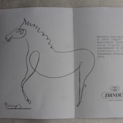 Carton de voeux bijouterie Zbinden - Picasso