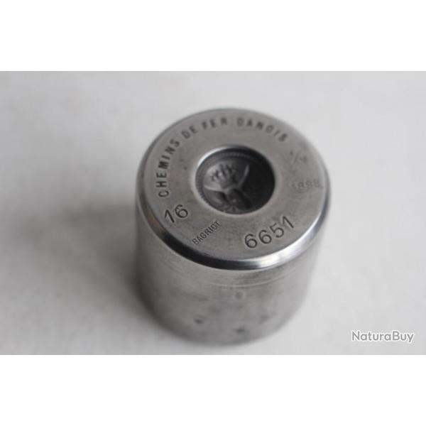 Matrice bouton de livre Chemin de fer Danois 1888 Bagriot