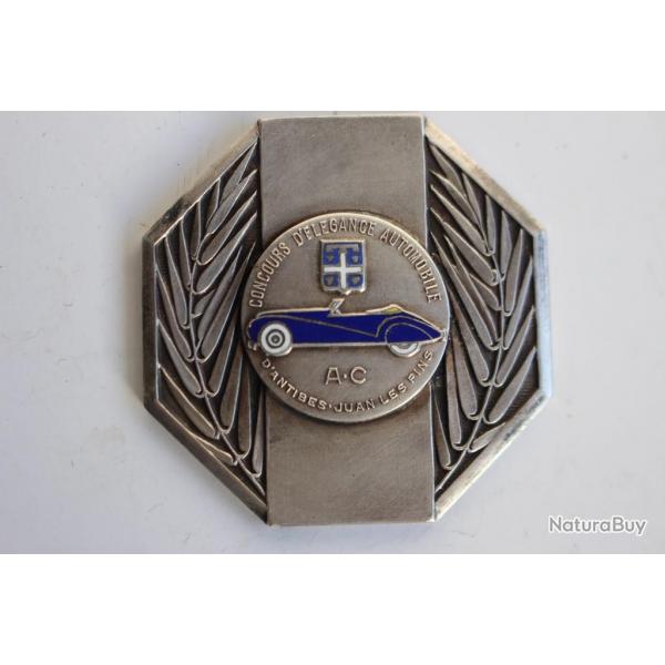 Mdaille concours d'lgance automobile d'Antibes-Juan les Pins