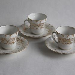 Tasses porcelaine Vieux Paris