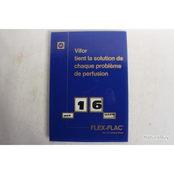 Calendrier perptuel publicitaire VIFOR Pharma Suisse pharmacie