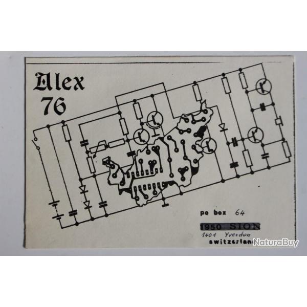 Carte postale QSL Radio Amateur Alex 76