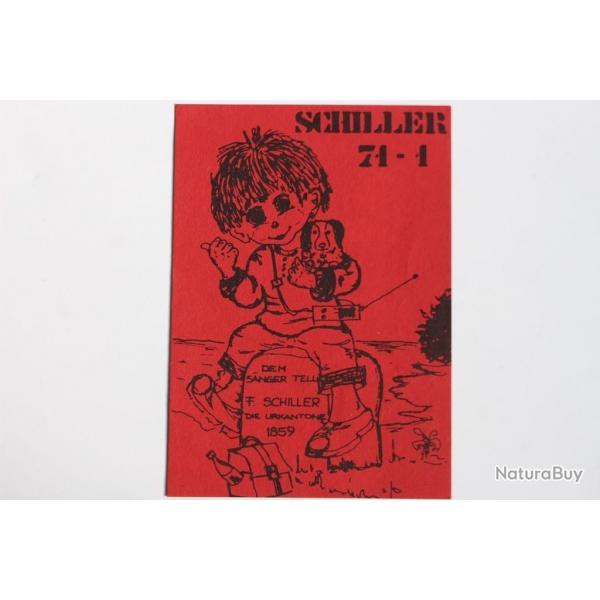 Carte postale QSL Radio Amateur Suisse Schiller