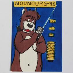 Carte postale QSL Radio Amateur Suisse Nounours 76