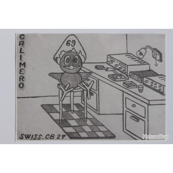 Carte postale QSL Radio Amateur Suisse Calimero