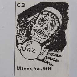 Carte postale QSL Radio Amateur Suisse Miroska 69