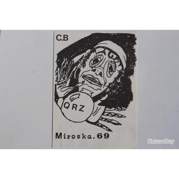 Carte postale QSL Radio Amateur Suisse Miroska 69