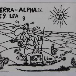 Carte postale QSL Radio Amateur Suisse Sierra-Alpha Saga 69