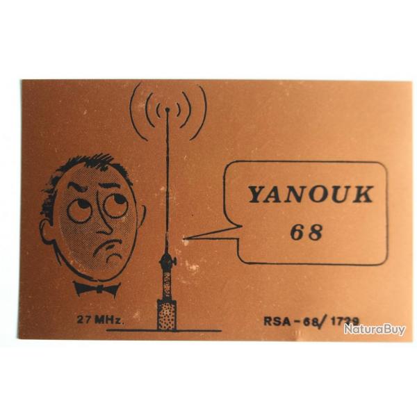 Carte postale QSL Radio Amateur Suisse Yanouk 68