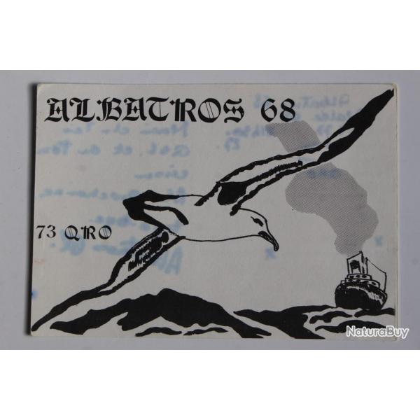 Carte postale QSL Radio Amateur Suisse Albatros 68