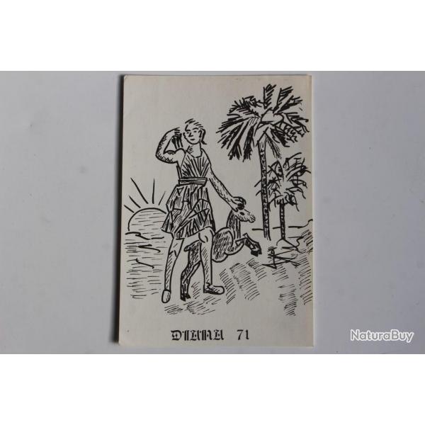 Carte postale QSL Radio Amateur Suisse Diana 71