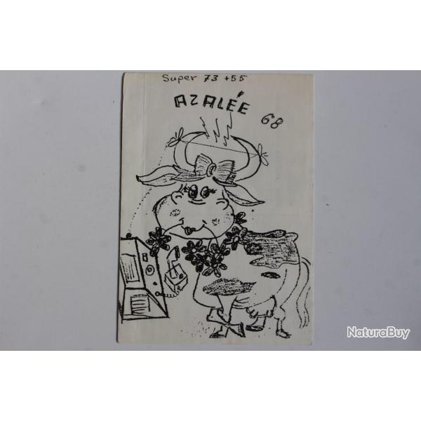 Carte postale QSL Radio Amateur Suisse Azale 68