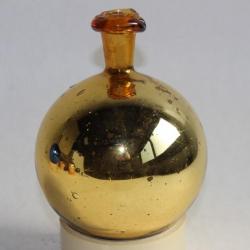 Boule de pardon ou boule à perruque verre églomisé mercure