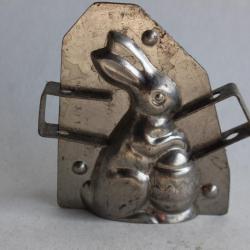 Moule à chocolat ancien Lapin et oeuf Pâques