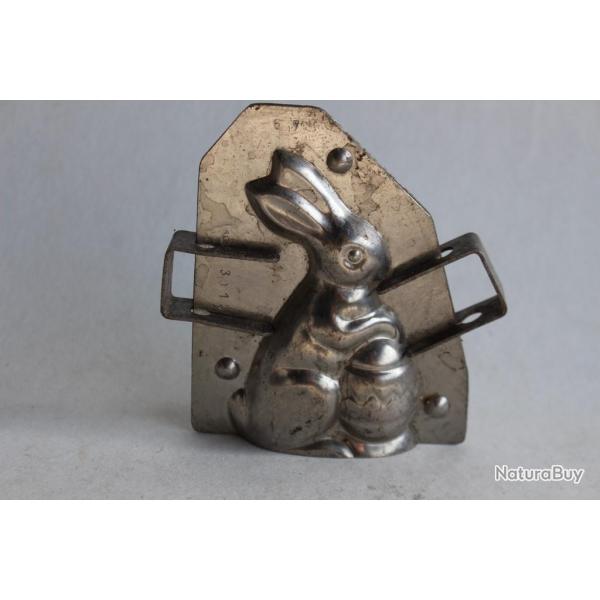 Moule  chocolat ancien Lapin et oeuf Pques