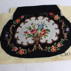 Ancienne broderie petit point pour sac a main