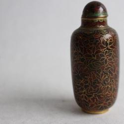 Ancien flacon a tabac émaux cloisonnés Chine