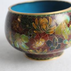 Petite coupe en émaux cloisonnés Chine
