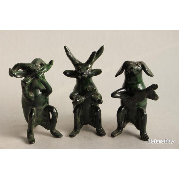 Animaux musiciens cramique