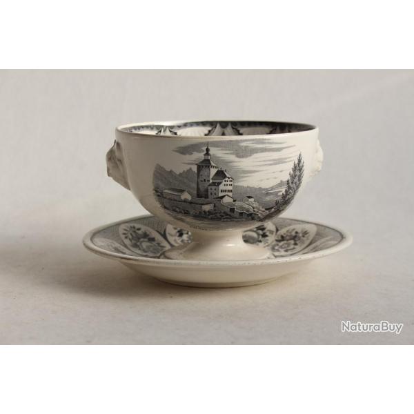 Compotier faence Chteau de Werdenberg et Roschach Suisse