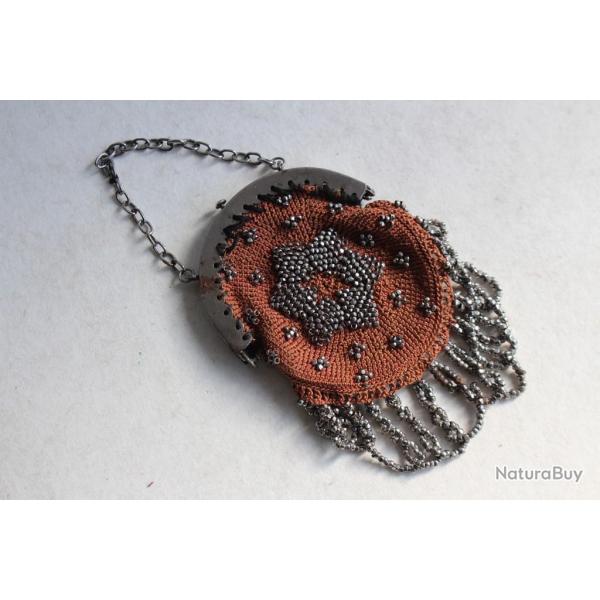 Bourse porte louis d'or XIXe sicle perl d'acier