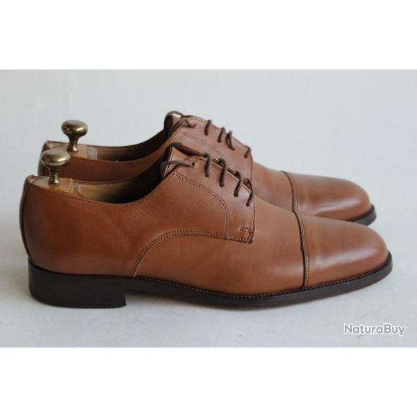 MACK OLDSON Chaussures  lacets homme cuir marron T43 Richelieu