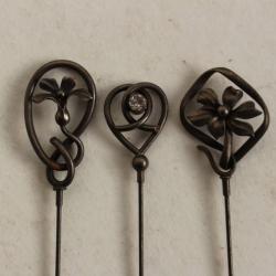 Trois Épingles à chapeau Art nouveau