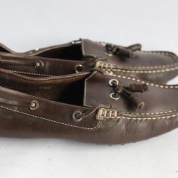 TOD'S mocassins cuir marron chaussures femme T35