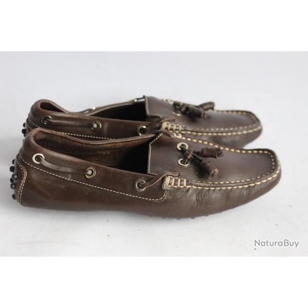 TOD'S mocassins cuir marron chaussures femme T35