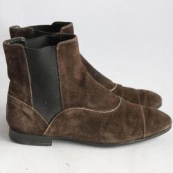 TOD'S Bottines daim marron Chaussures femme T35