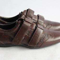 GUCCI Baskets Chaussures à scratch cuir T36