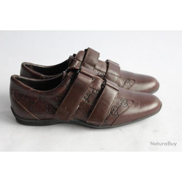 GUCCI Baskets Chaussures  scratch cuir T36