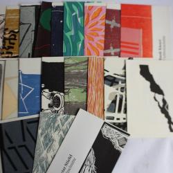 Cartons vernissages Xylographies artistes Suisses Galerie Art+Vision