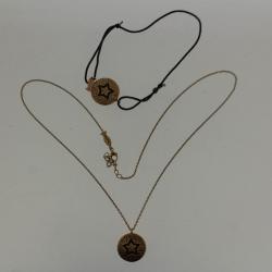 Parure collier + bracelet argent Kurshuni Étoiles Turquie bijoux