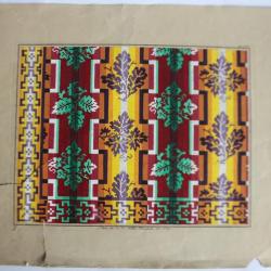 Carton tapisserie de Berlin L. W. Wittich XIXe siècle broderie couture