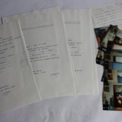 Factures et certificats authenticité Tableaux LEGUEN artiste peintre