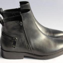 KENZO Bottines Totem cuir noir T38