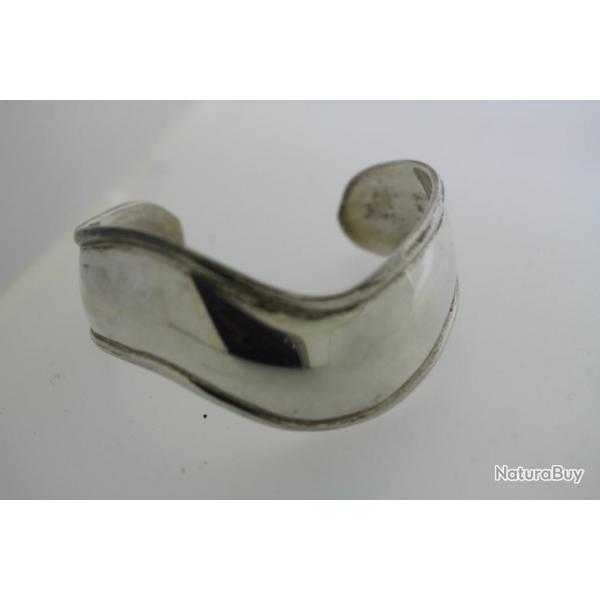 Bracelet design jonc argent bijoux