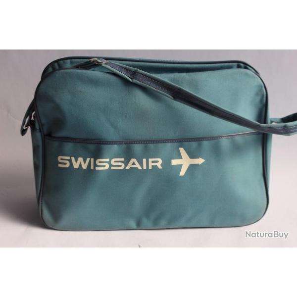 SWISSAIR Sac bandoulire compagnie arienne vintage