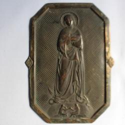 Ancien bas relief Vierge Marie Religion