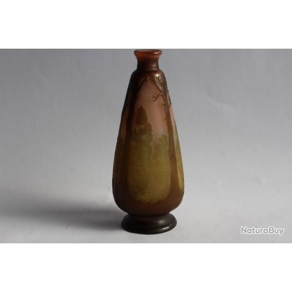 mile GALL Vase verre multicouche Art nouveau