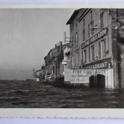 Carte photo St Laurent les Maeau Ain France Inondations 1955