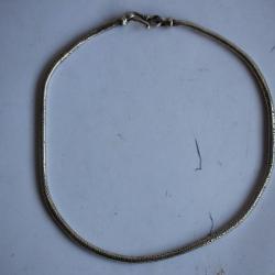 Ancien collier chaîne argent tressé bijoux