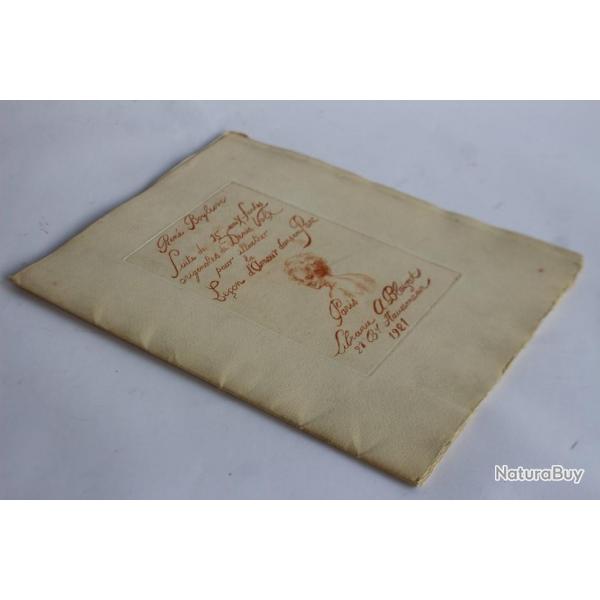 Denis VOLX 15 eaux-fortes originales La leon d'amour dans un parc 1921