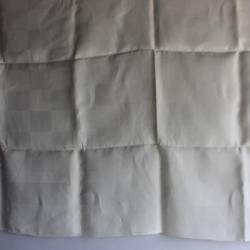 Ancienne nappe lin damassée à carreaux