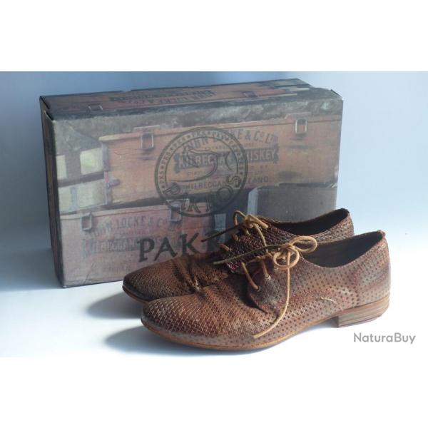 Chaussures  lacets homme PAKROS Igor cuir marron T42