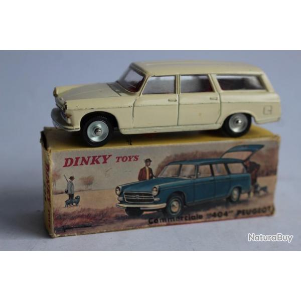 DINKY TOYS 525 Voiture Commerciale 404 Peugeot blanche Jouet