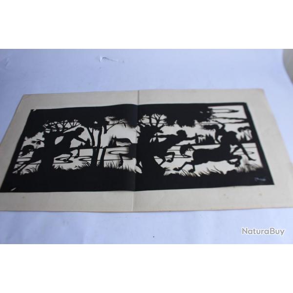 Ancienne silhouette panoramique Centaures F. Philipp